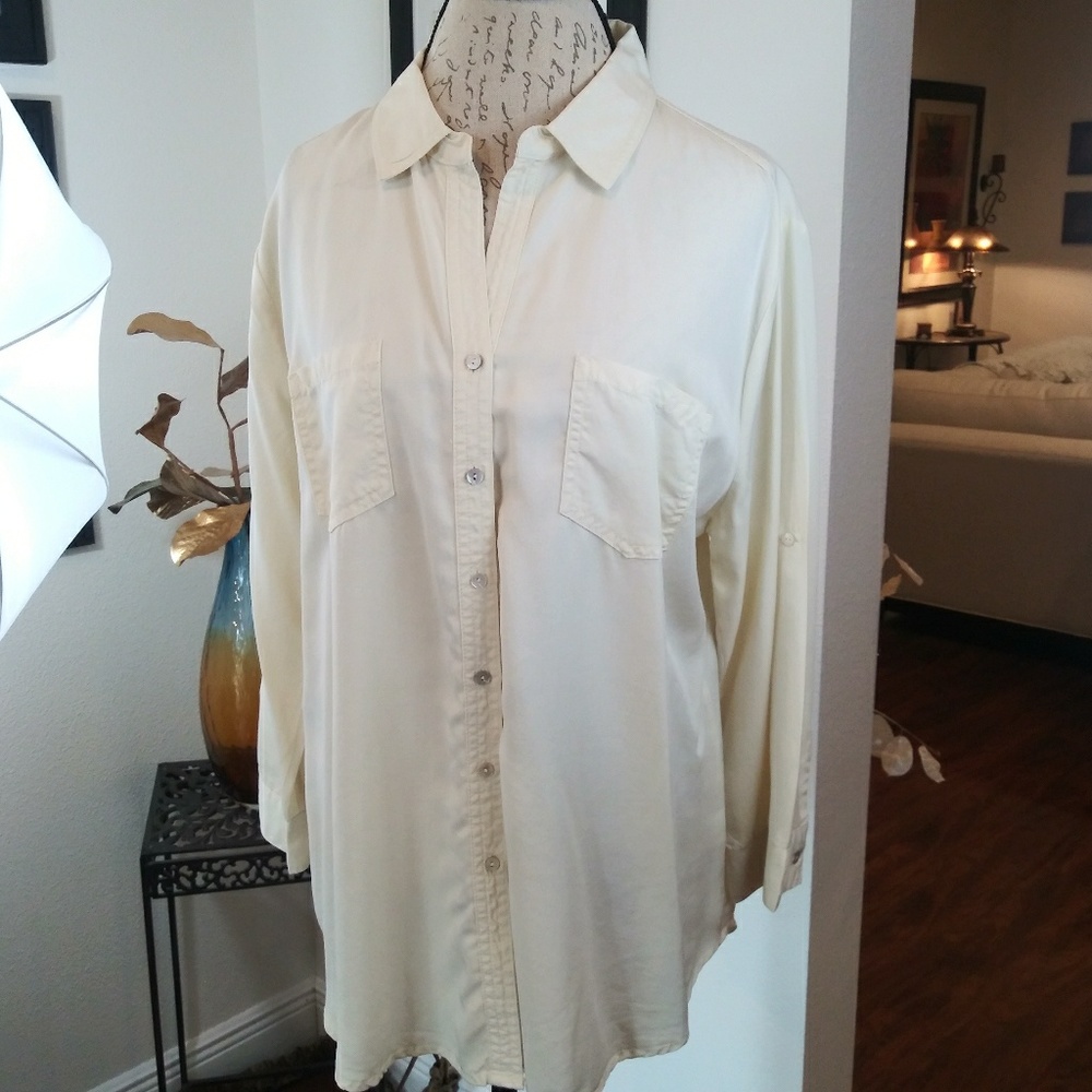 Grand & Greene Button Down Women's Shirt. Sz XL
